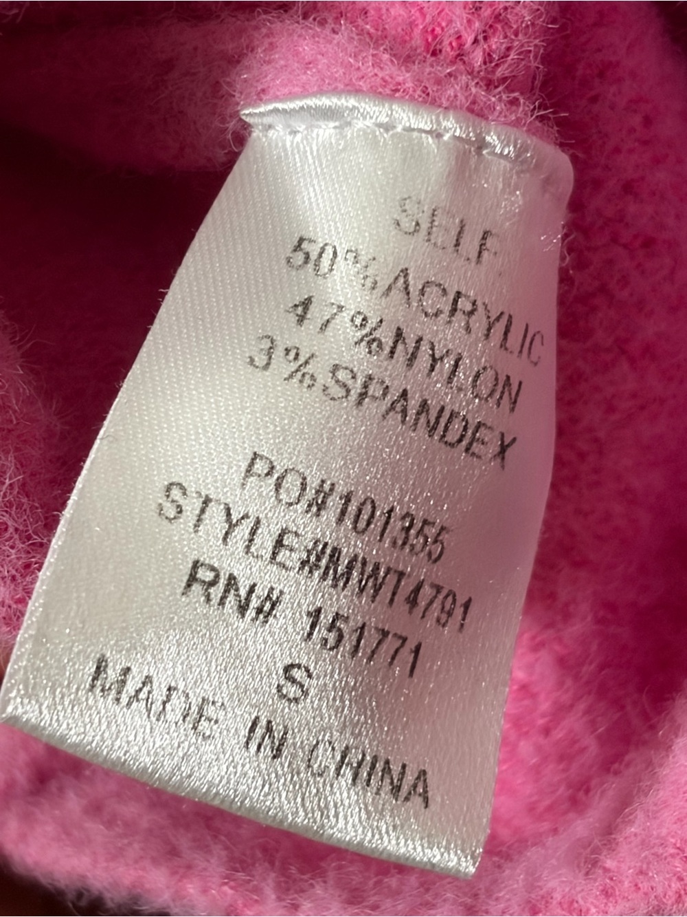 Le Lis Pink Drawstring Hem Crewneck Sweater - Picture 6 of 6